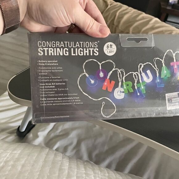 CONGRATS String Lights - 6ft - Picture 4 of 4